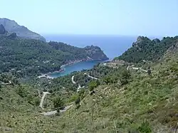 Vista general de la cala desde el Coll de Sant Llorenç.