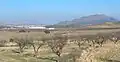 Vista de Calasparra al fondo con la Sierra del Molino a su derecha