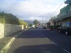 calle en La Corujera en Santa Úrsula.
