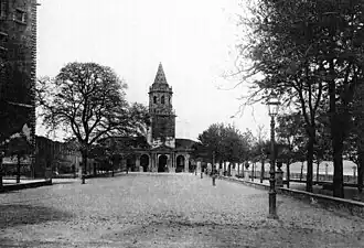 Fachada principal en el siglo XIX