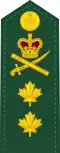 Insignia de mayor general del Ejército Canadiense.