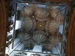 Catedral de Canterbury, bóveda de abanico del crucero