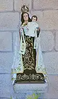 Talla de la Virgen del Carmen.