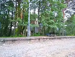 Capilla de la Sagrada Familia desde la estación ferroviaria