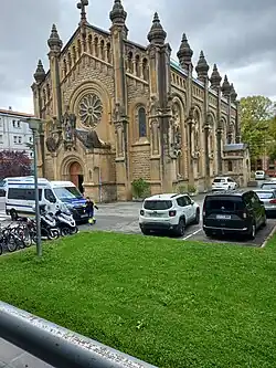 Visión del templo desde el sur