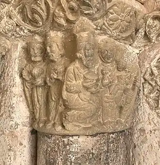 Capitel de la Adoración de los Reyes Magos