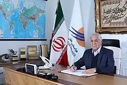 Capitán Asghar Abdollahpour, presidente y fundador de la aerolínea.