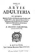 Solis et artis adulteria, 1644