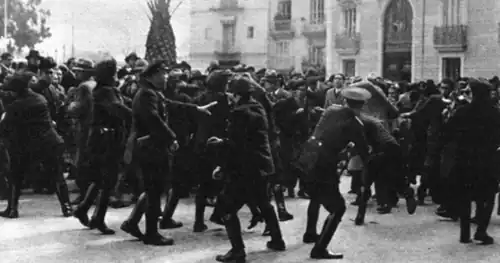 Disolución de la manifestación llevada a cabo por los fieles.