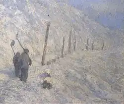 Carlo Bazzi, "Lo Spluga", oil on canvas, Artistic heritage Collection Banca Intesa Sanpaolo, Gallerie d'Italia