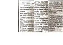 Biografía de Carlos Mauricio Schweitzer, El Mosquito, 1888