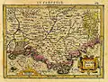 Mapa de la Provenza, por Mercator en 1608