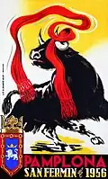 Cartel de San Fermín 1956