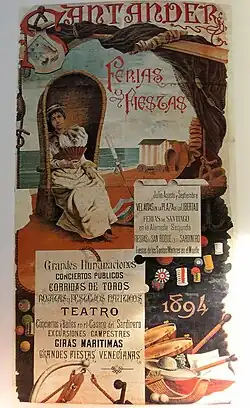 Cartel de Ferias y Fiestas de Santander 1894, por Mariano Pedrero