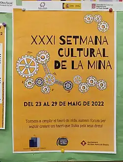 Cartel de la XXXI Semana Cultural de La Mina (2022)
