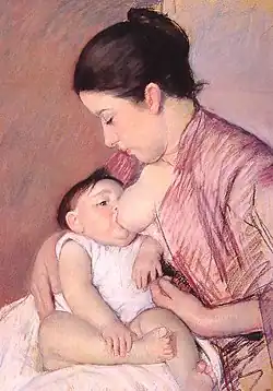 Maternidad (1890), pastel
