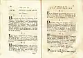 Doble página de las Constituciones de Roncesvalles, compuesta con limpieza tipográfica y buena letrería