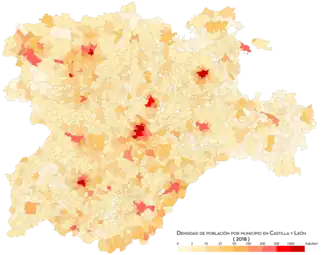 Densidad de población (2018)