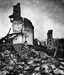 El Castillo Real de Varsovia destruido en 1945