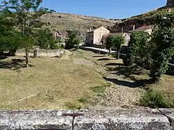 Cauce del Río San Juan, durante el secado de un verano