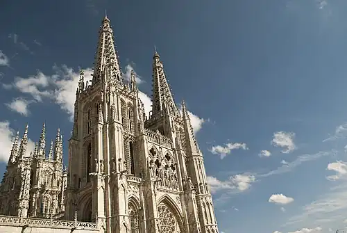 Catedral de Burgos, 1221-S.XIV (Burgos) Gótico Flamígero[14]​