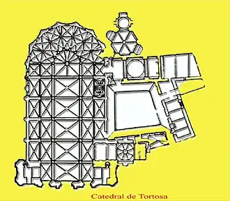 Planta de la catedral de Tortosa
