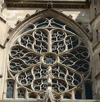 Rosetón de la catedral de Meaux.
