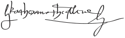 Firma de Catalina de Aragón