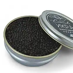 caviar de esturión