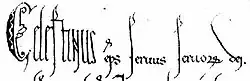 Firma de Celestino III