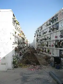 Antiguo cementerio civil, hoy integrado en el camposanto.
