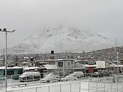 Cerro Grande cubierto de nieve tras la tormenta invernal de Diciembre de 2020.