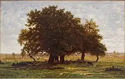 Robles en Apremont, de Théodore Rousseau, 1852.