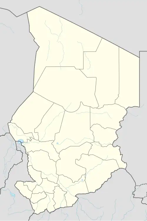 Yamena ubicada en Chad