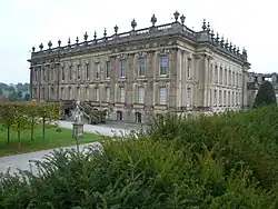 Chatsworth House, fachadas sur y este