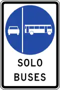 Vía segregada buses