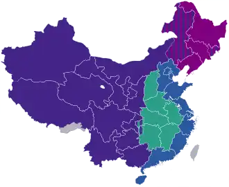 Verde: Plan de Ascenso de China central