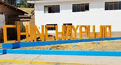 Chinchaypujio Signo de la ciudad.