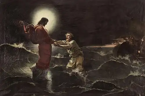 Cristo caminando sobre las aguas (Iglesia de San Pedro, Sevilla)