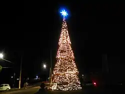 Árbol de Navidad en la ciudad de Actopan.