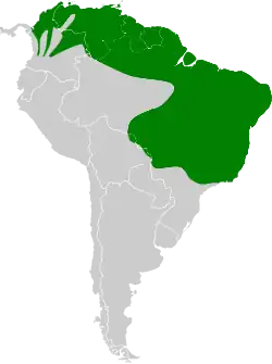 Distribución geográfica del colibrí rubí.