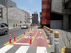Ciclovía en el tramo del distrito de San Borja.