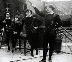 Los hermanos Karl, Eugen, Rudolf y Friedrich Knie en 1900.