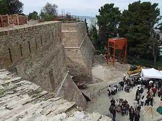 Los trabajos de restauración.