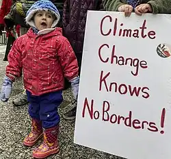 Manifestaciones por emergencia climática en la capital del estado de Juneau, Alaska.