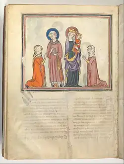 San Juan y Virgen con Donantes, folio 38v
