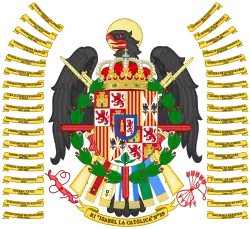 Escudo del Regimiento de Infantería "Isabel la Católica" n.º 29. Ejército Español