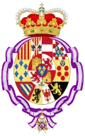 Escudo de armas como Princesa de Asturias.