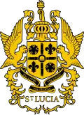 Escudo de armas de Santa Lucía (1967-1979)