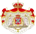 Escudo de armas de la rama polaca de la Casa de Vasa como reyes elegidos de Polonia (Lituania y Rutenia) y derecho hereditarios como reyes de Suecia (Finlandia y Estonia).